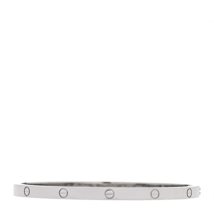 Cartier 18K White Gold Small LOVE Bracelet 16 1 of 7
