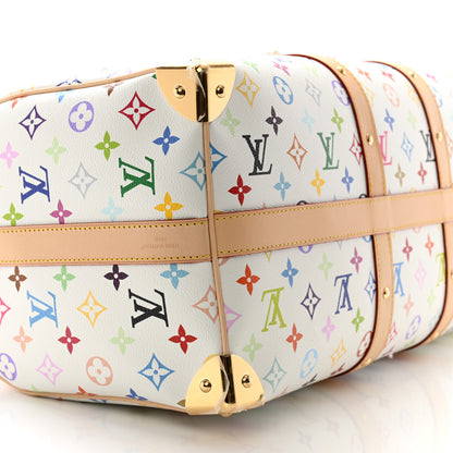 Louis Vuitton LV X TM Monogram Multicolor Keepall Bandouliere 45 White 7 of 9