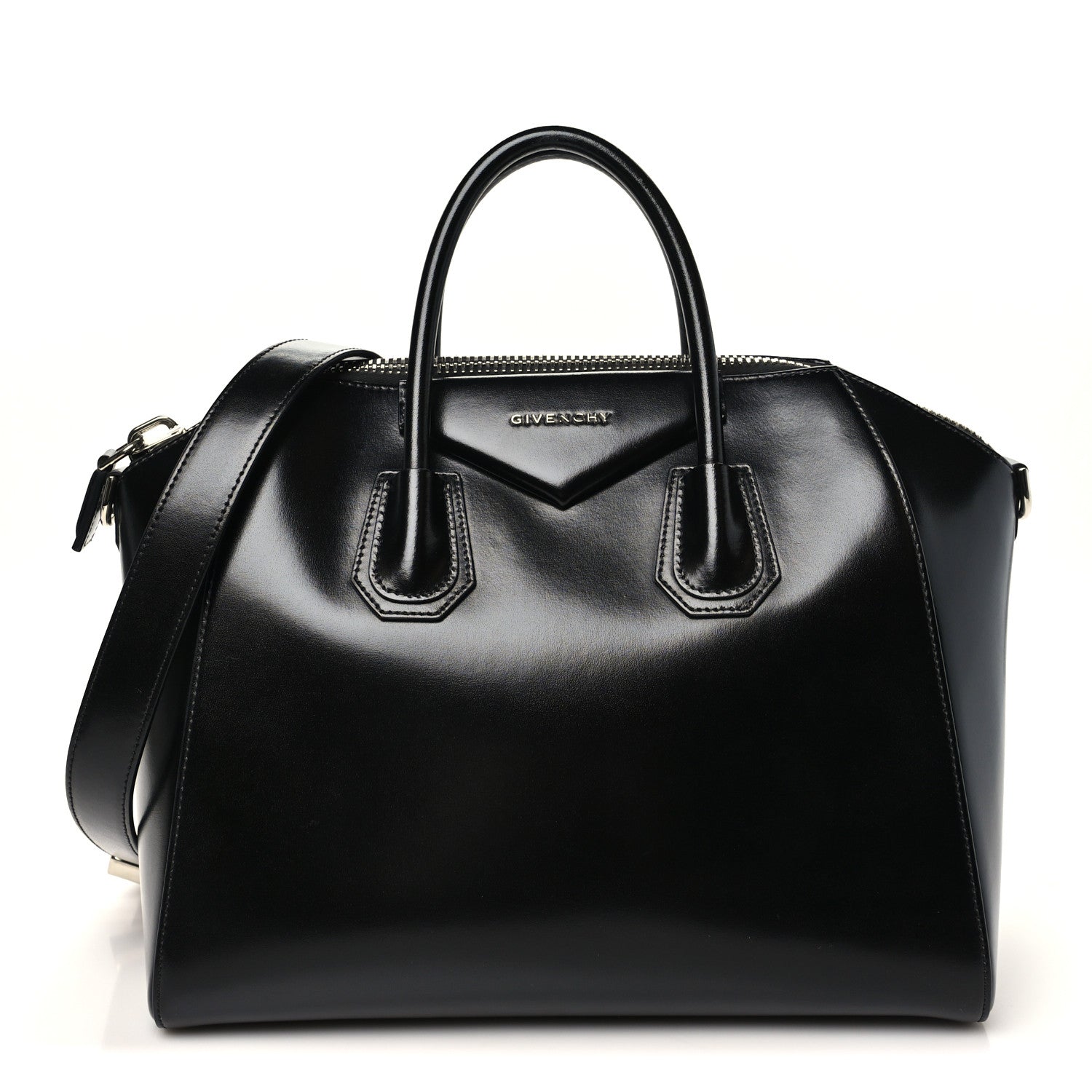 Givenchy Shiny Lord Calfskin Large Antigona Black 1 of 11