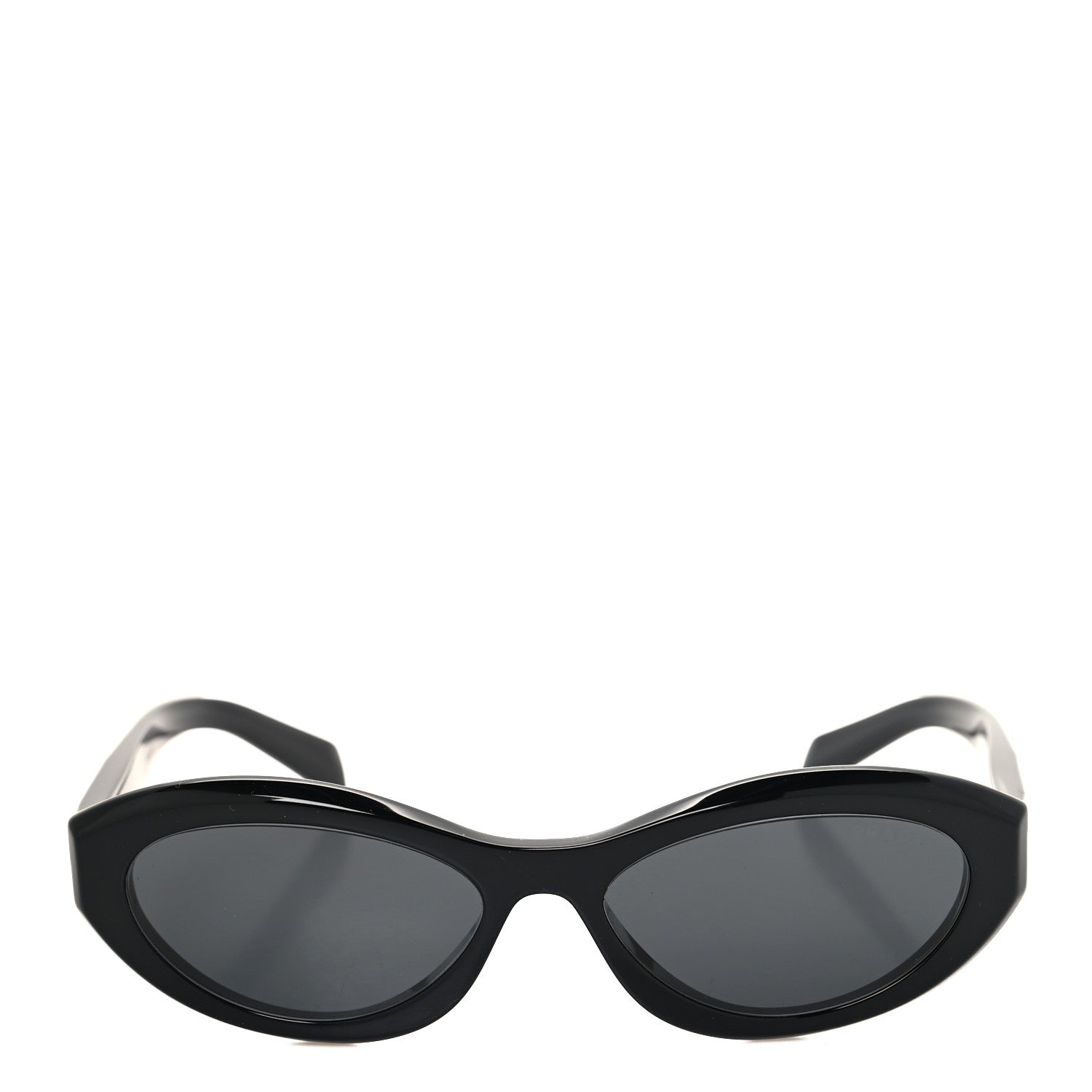 Prada Acetate Oval Sunglasses SPR 26Z Black 2 of 7