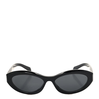 Prada Acetate Oval Sunglasses SPR 26Z Black 2 of 7