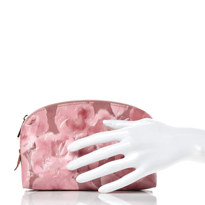 Louis Vuitton Vernis Ikat Cosmetic Pouch Rose Velours 2 of 8