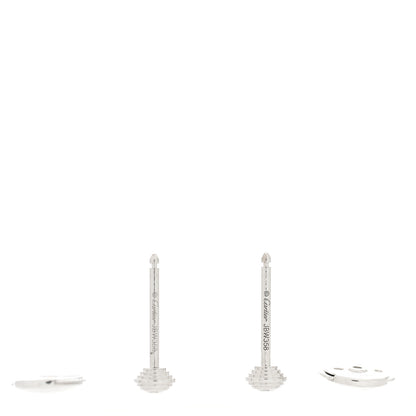 Cartier 18K White Gold Diamond XS D'Amour Earrings 4 of 5