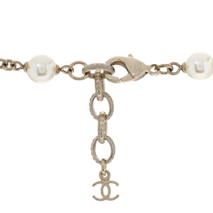 Chanel Pearl CC Long Necklace Light Gold 4 of 4