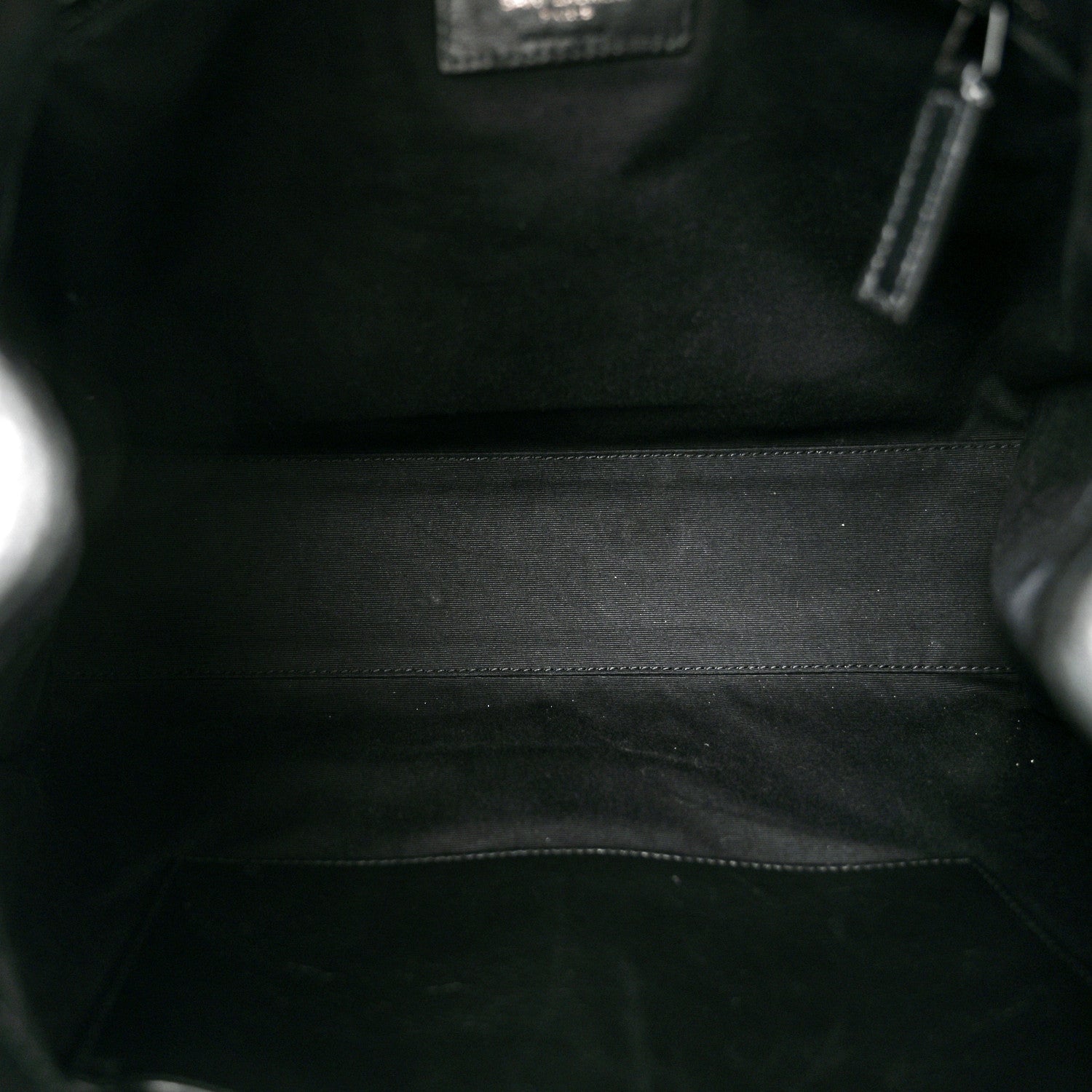 Saint Laurent Calfskin Crocodile Embossed Monogram Medium Niki Shopping Bag Black 5 of 9