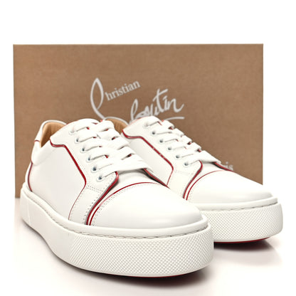 Christian Louboutin Calfskin Vieira Flat Sneakers 38.5 White Loubi 9 of 9