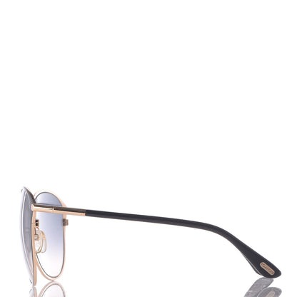 Tom Ford Penelope Vintage Round Sunglasses TF320 Black 3 of 7