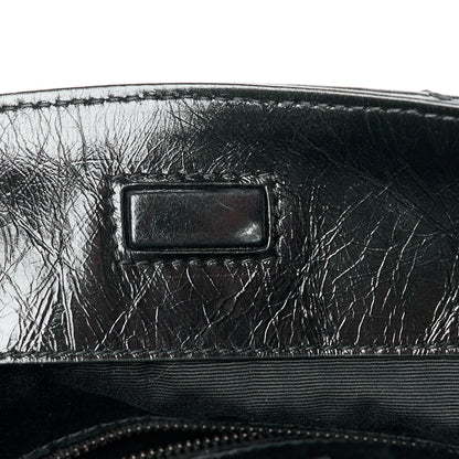 Saint Laurent Crinkled Calfskin Matelasse Monogram Medium Niki Shopper Tote Black 12 of 12
