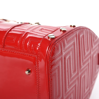 Versace Patent Couture Snap Out Of It Bag Red 10 of 13
