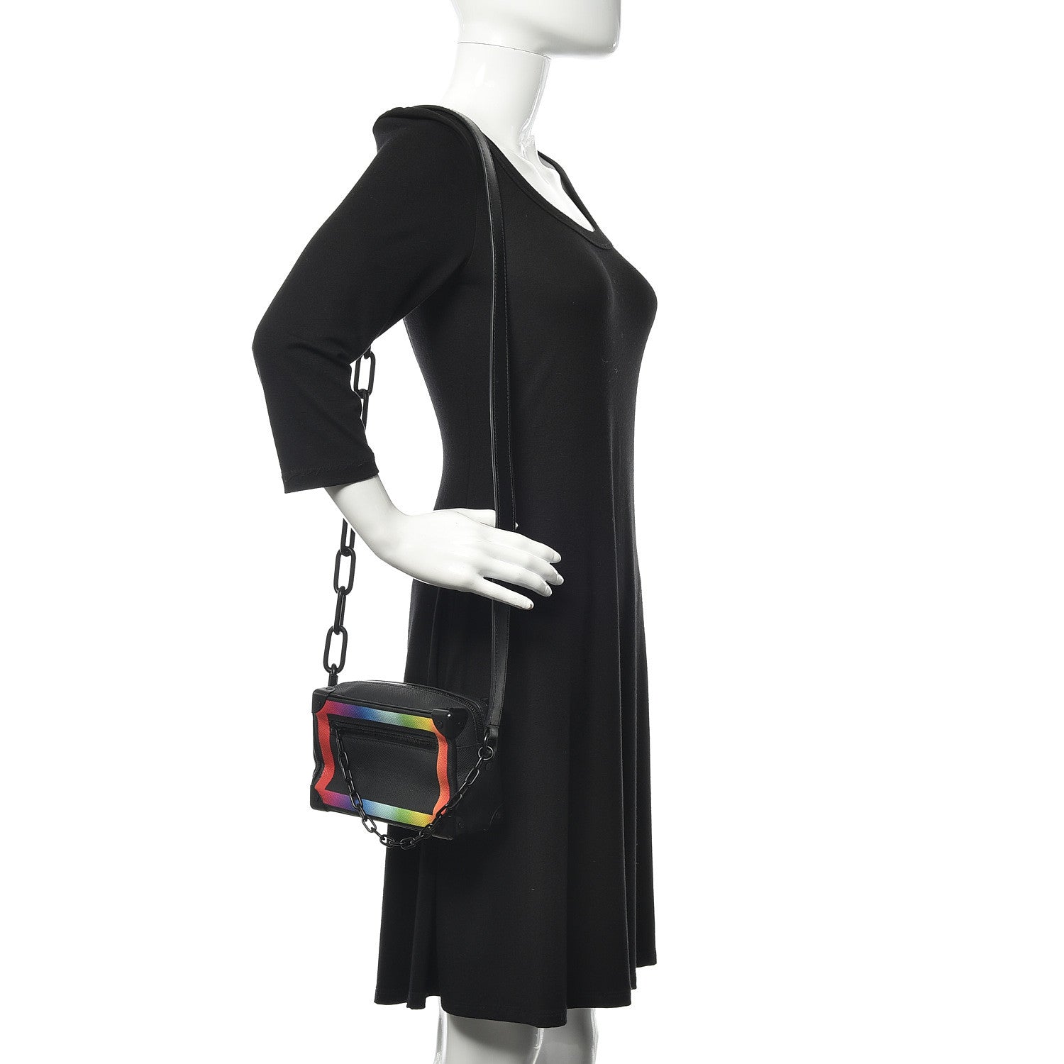 Louis Vuitton Taiga Rainbow Mini Soft Trunk Black 2 of 14