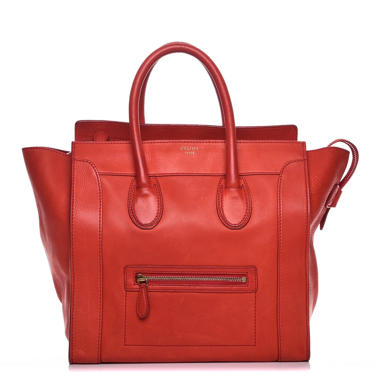 Calfskin Mini Luggage Vermillion