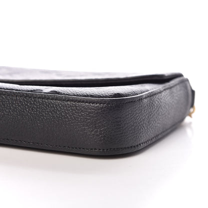 Louis Vuitton Empreinte Pochette Felicie Chain Wallet Black 9 of 9