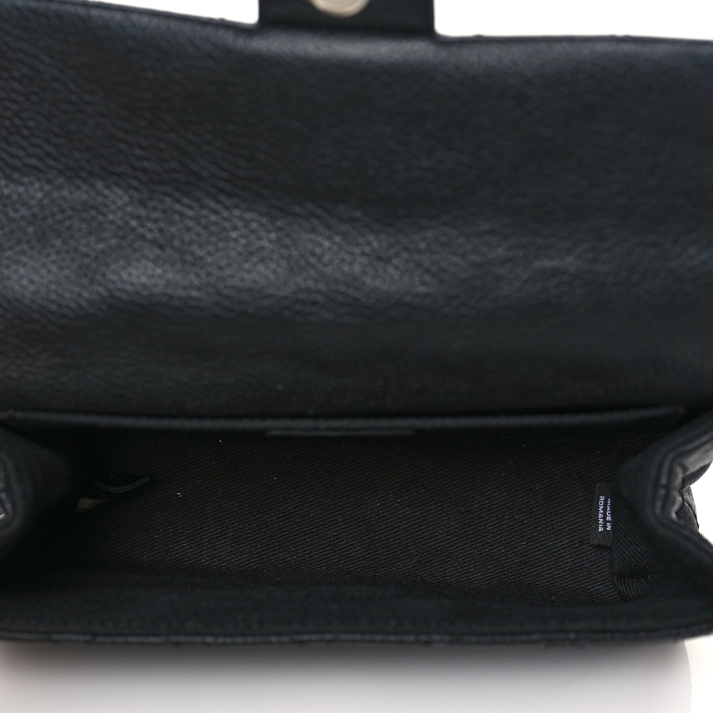 Grained Calfskin Quilted 2.55 Reissue Flap Belt Bag Clutch Black