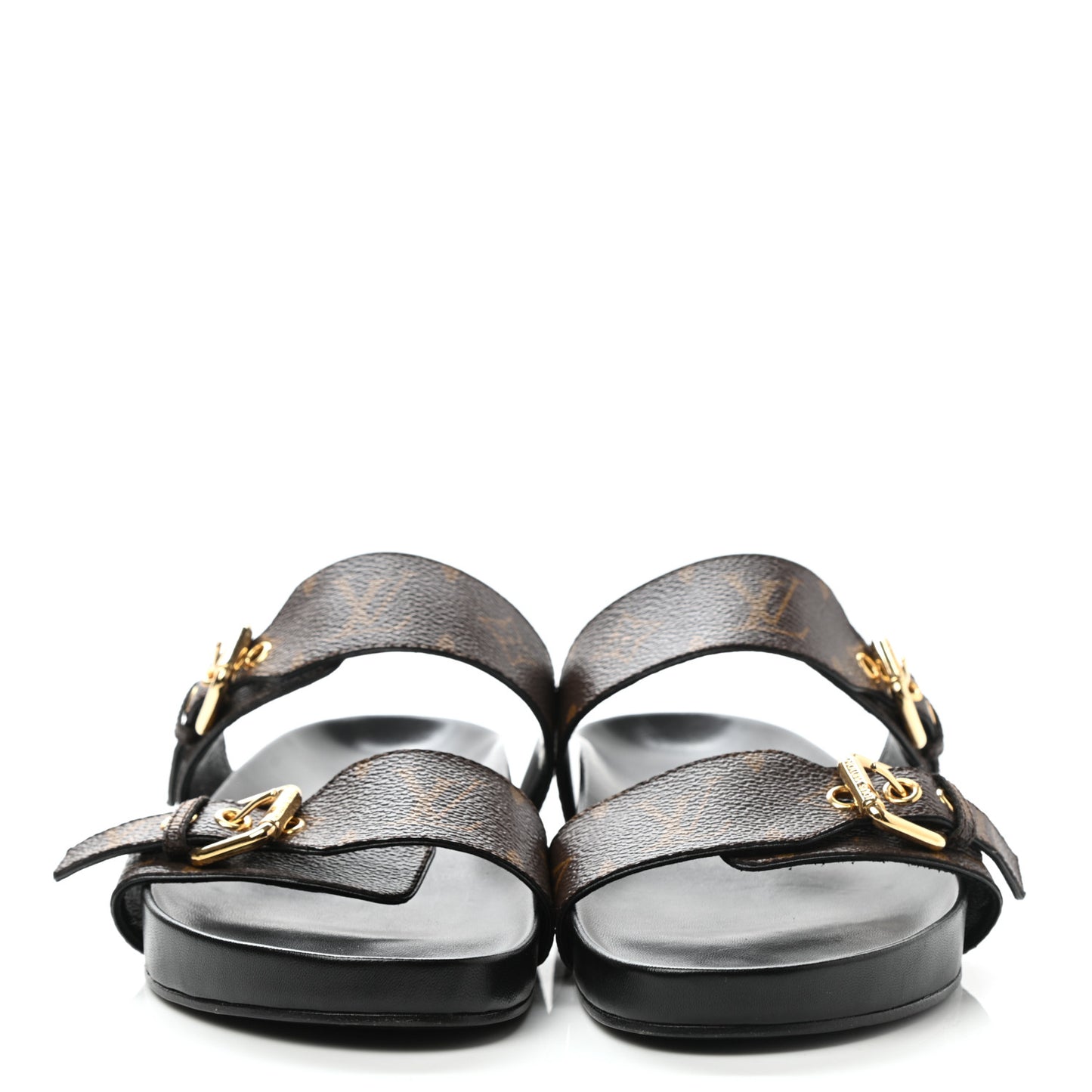 Monogram Bom Dia Mule Sandals 39.5 Black