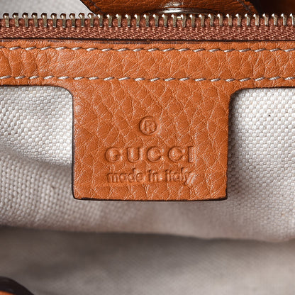 Gucci Pebbled Calfskin Medium Heritage Shoulder Bag Light Tobacco 6 of 7