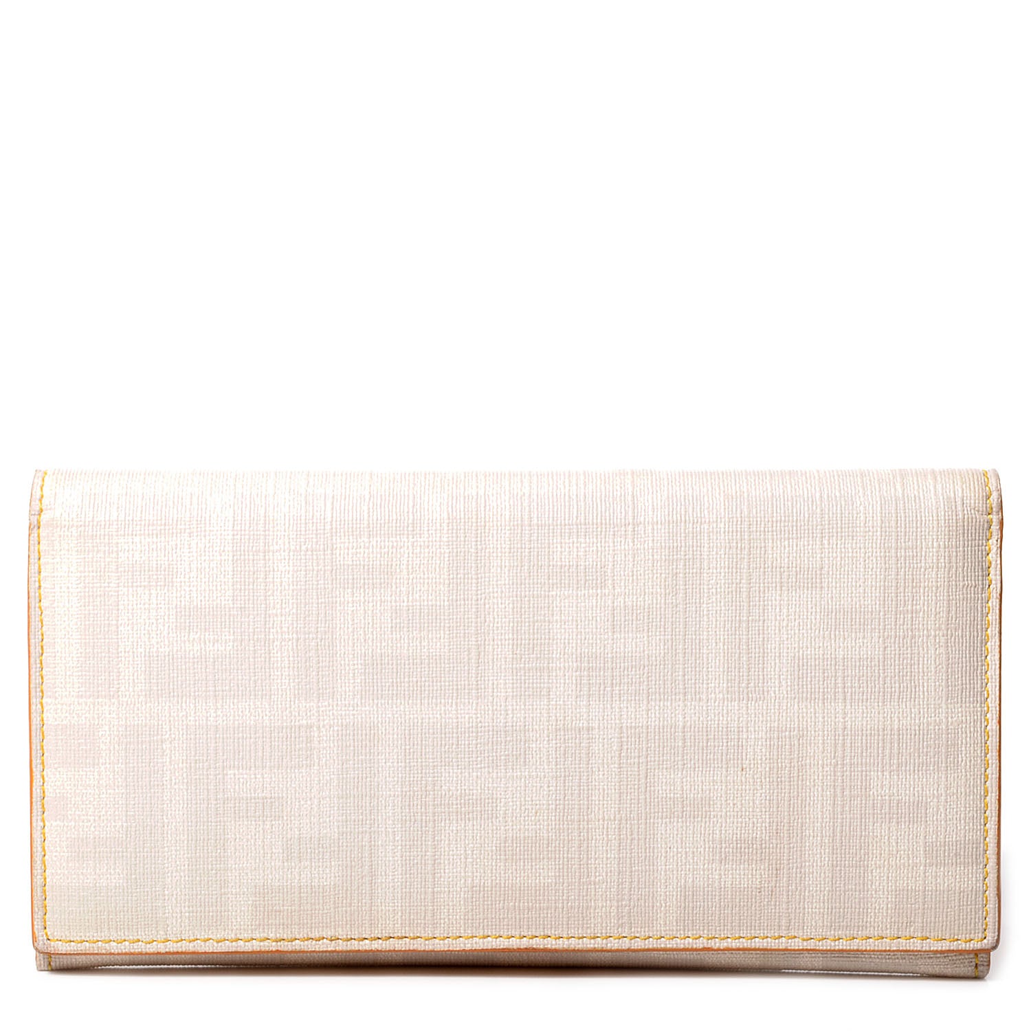 Fendi Zucca Spalmati Vitello Elite Continental Wallet White 1 of 10
