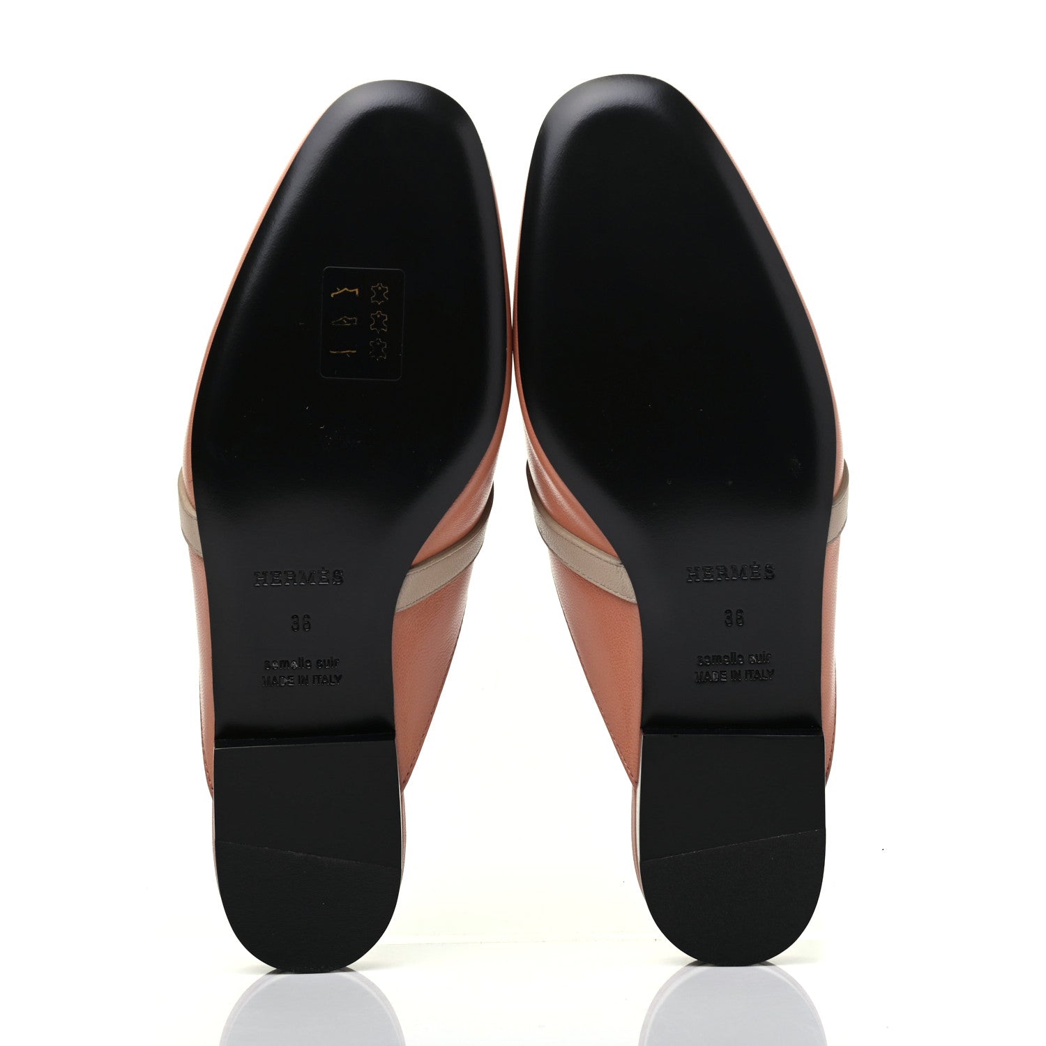 Hermes Goatskin Oz Mules 36 Rose Aube Multicolore 5 of 9