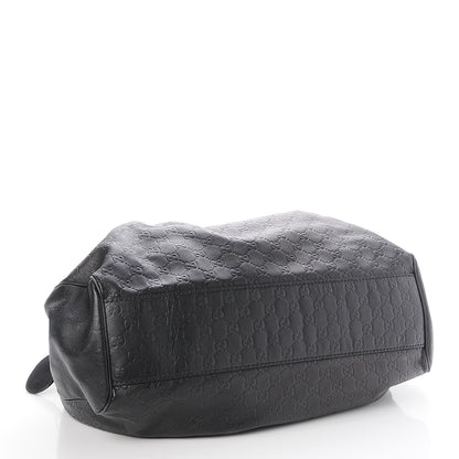 Gucci Guccissima Large Sukey Tote Black 4 of 7