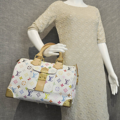 Louis Vuitton Monogram Multicolor Speedy 30 White 2 of 9