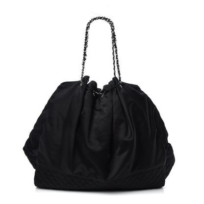 Chanel Satin Melrose Hobo Black 1 of 9