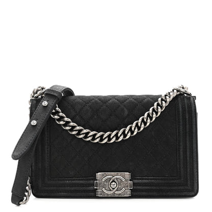Chanel Iridescent Caviar Quilted Medium Boy Flap Black 1 of 10
