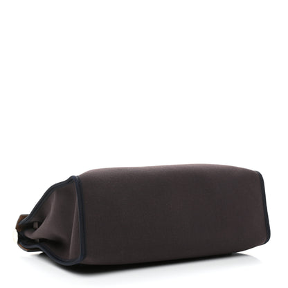 Hermes Vache Hunter Toile Herbag Zip 31 PM Prune Black Marine 5 of 13