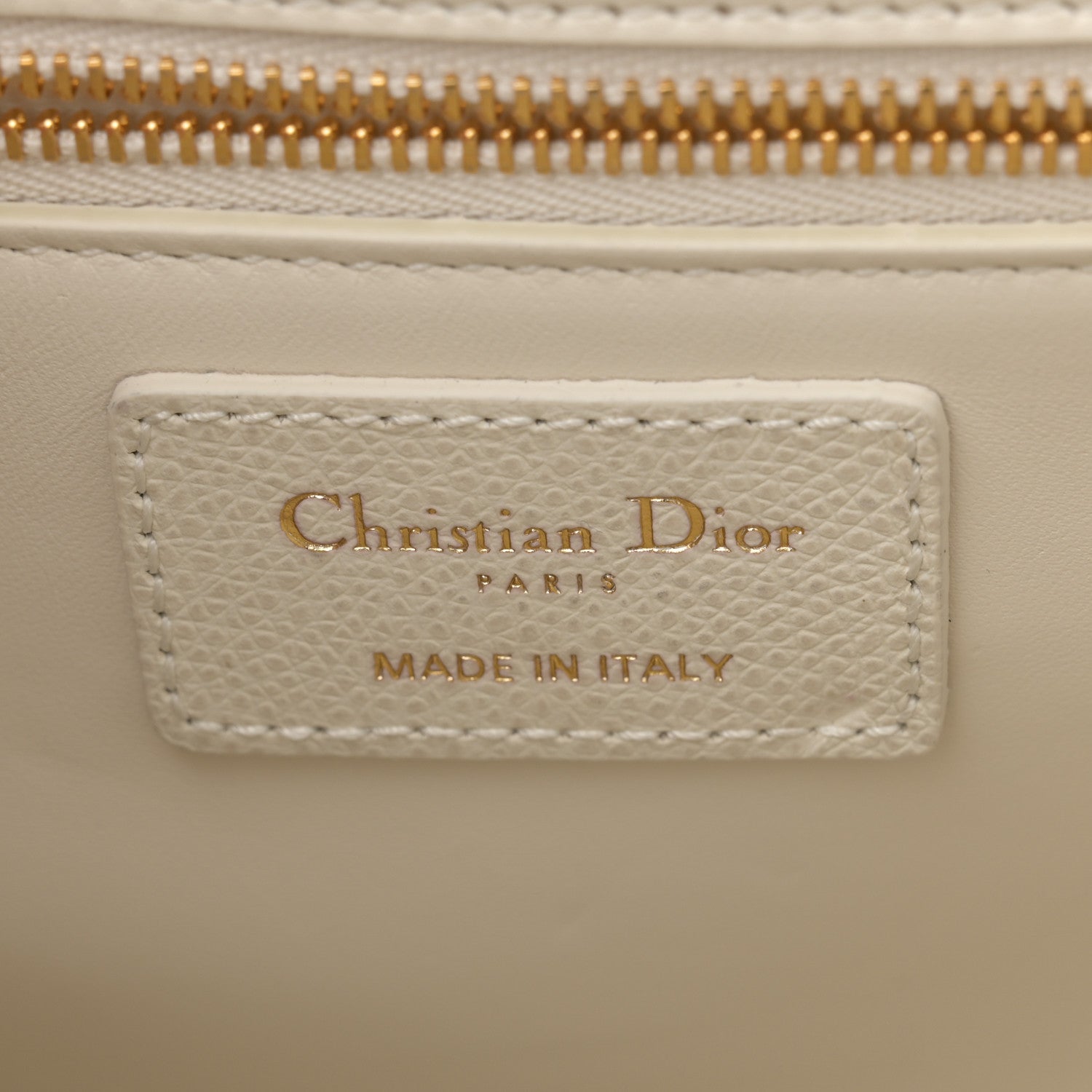 Christian Dior Grained Calfskin 30 Montaigne Flap Bag White 6 of 13