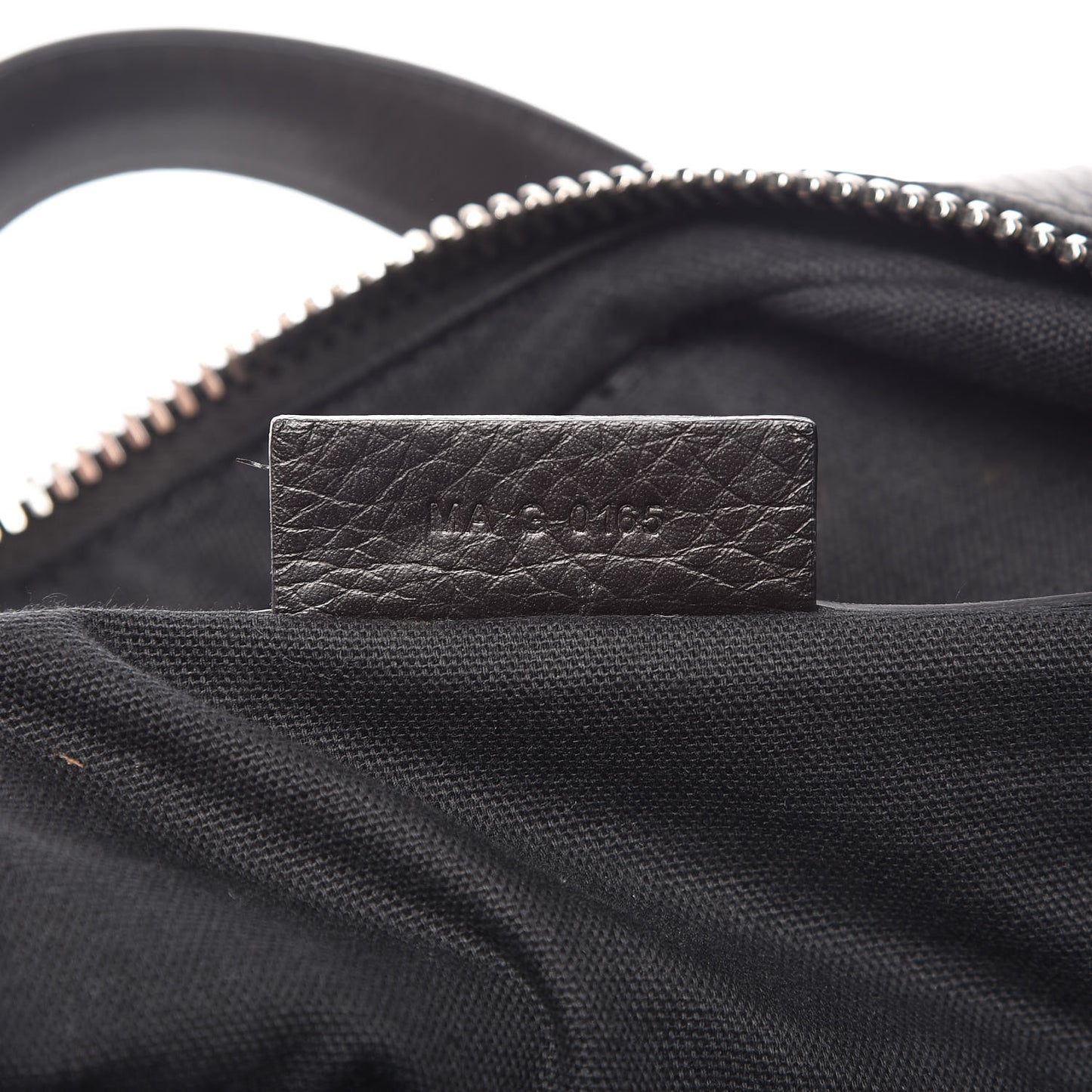 Waxed Calfskin Studded Medium Nightingale Black