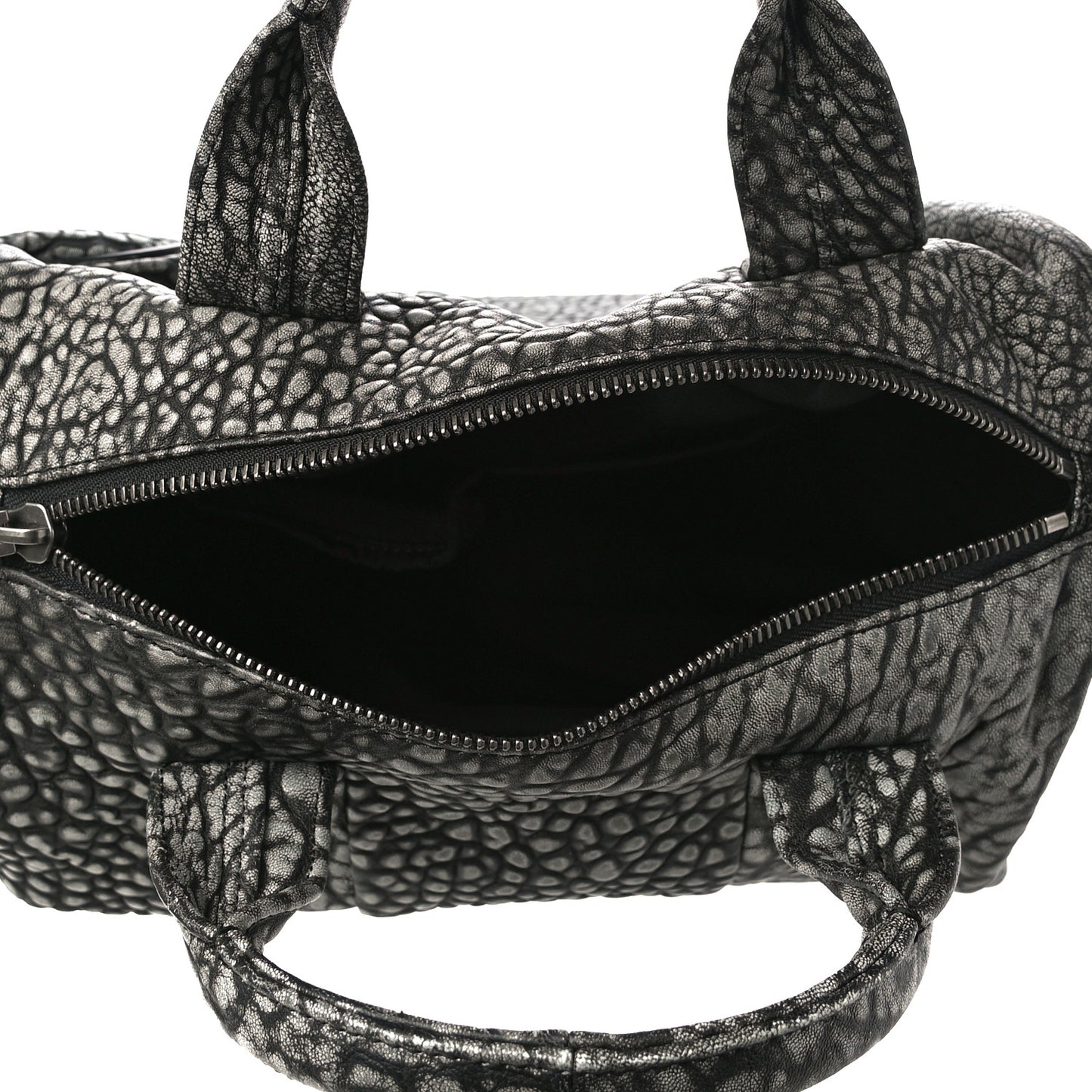 Pebbled Lambskin Rocco Silver Hardware