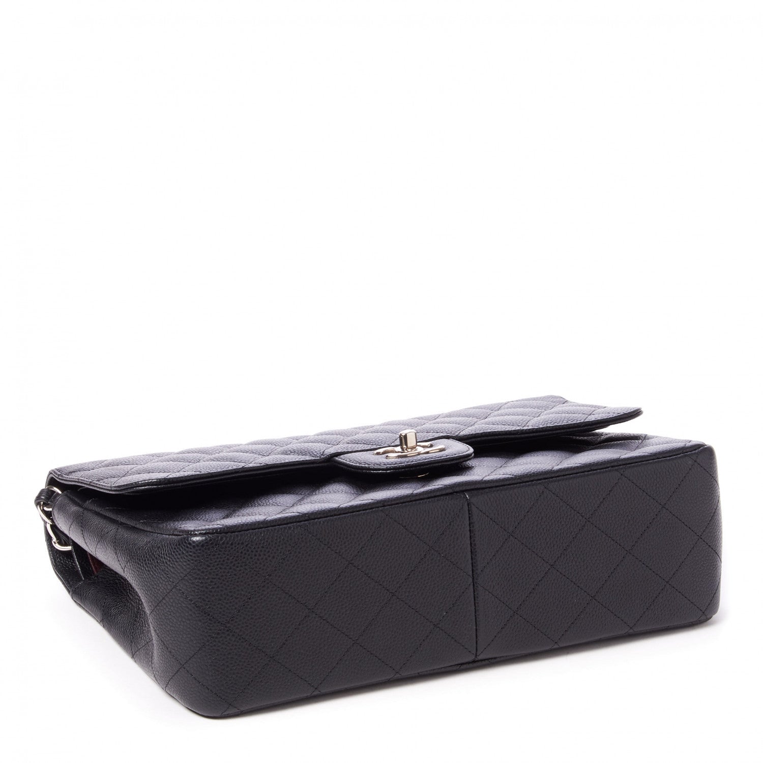 Chanel Caviar Quilted Jumbo Double Flap Black 3 of 8