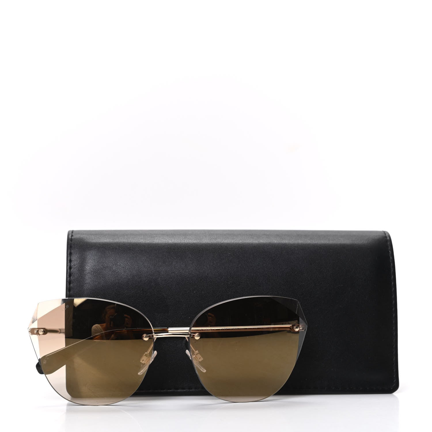 Chanel Metal Cat Eye Sunglasses 4237 Gold 7 of 7