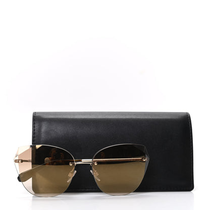 Chanel Metal Cat Eye Sunglasses 4237 Gold 7 of 7