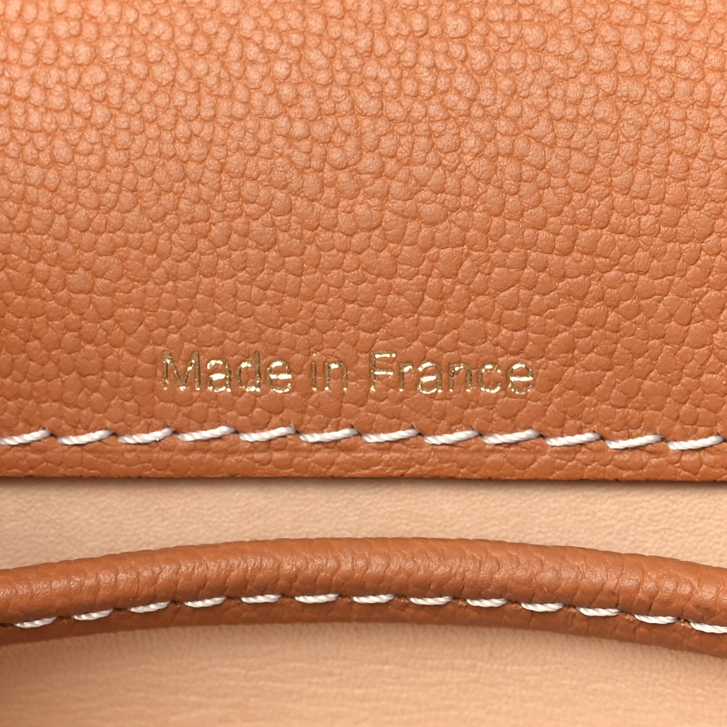 Grained Rodeo Calfskin Surpique Mini Brillant Satchel Vegetal Ivory