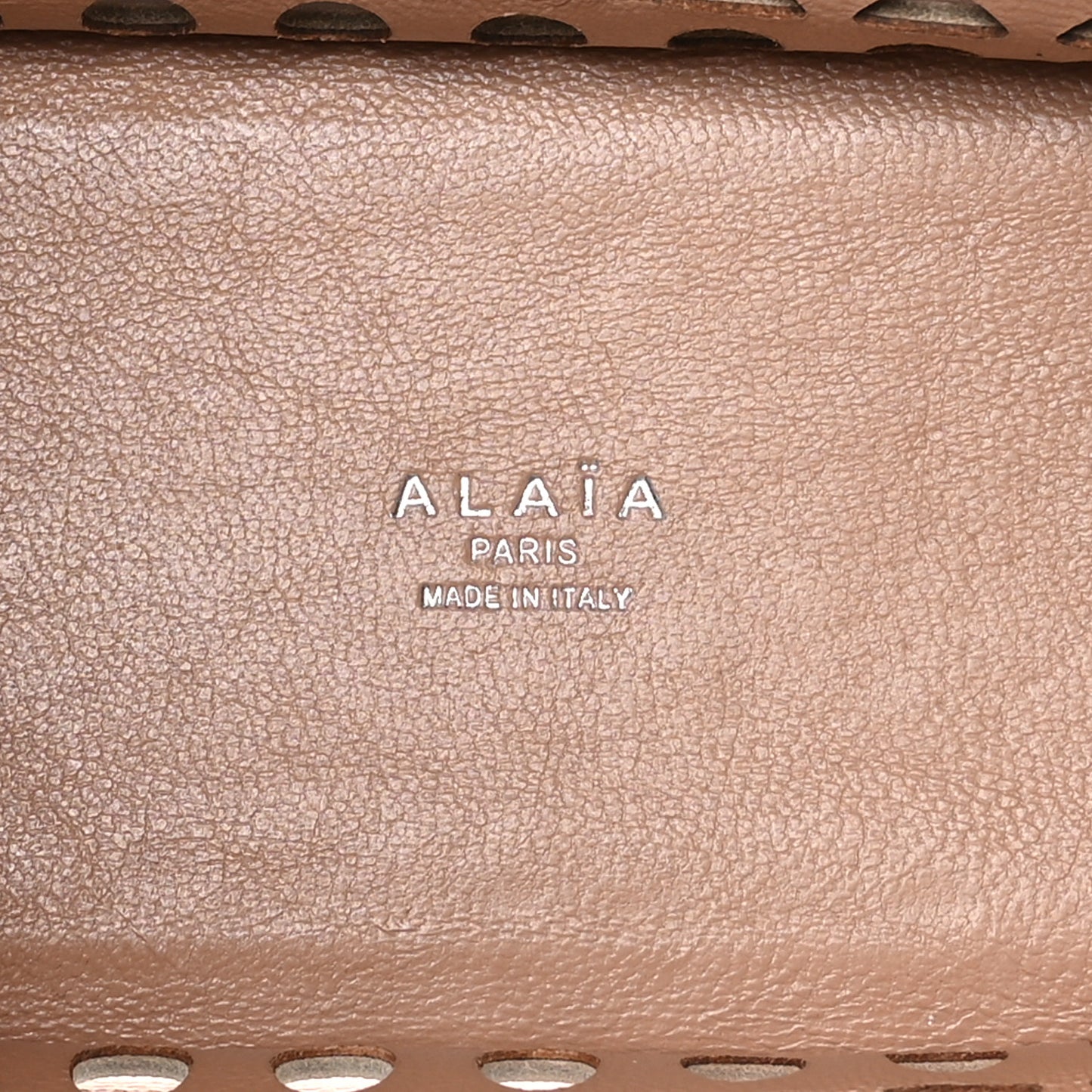 Calfskin Laser Cut Garance Tote Nude