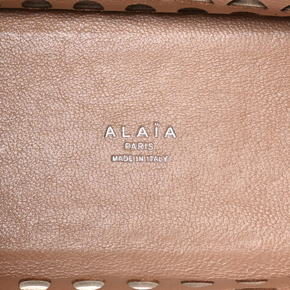 Alaia Calfskin Laser Cut Garance Tote Nude 6 of 9