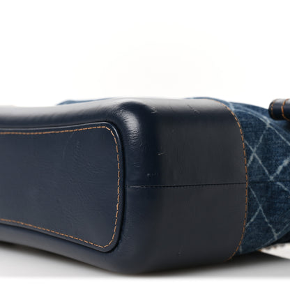 Chanel Denim Calfskin Medium Gabrielle Hobo Blue 10 of 11