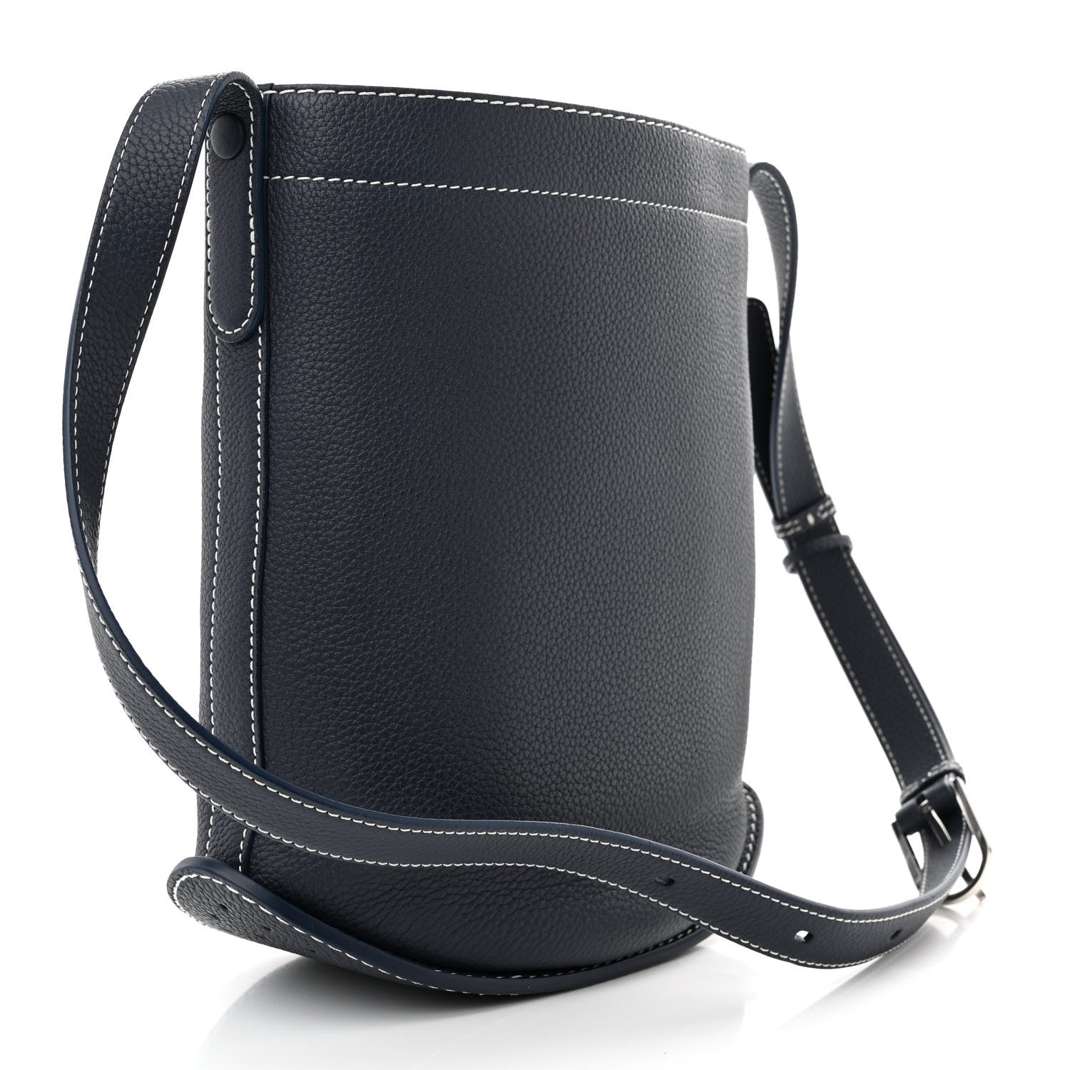 Delvaux Taurillon Pin Daily Surpique Bucket Navy 3 of 11