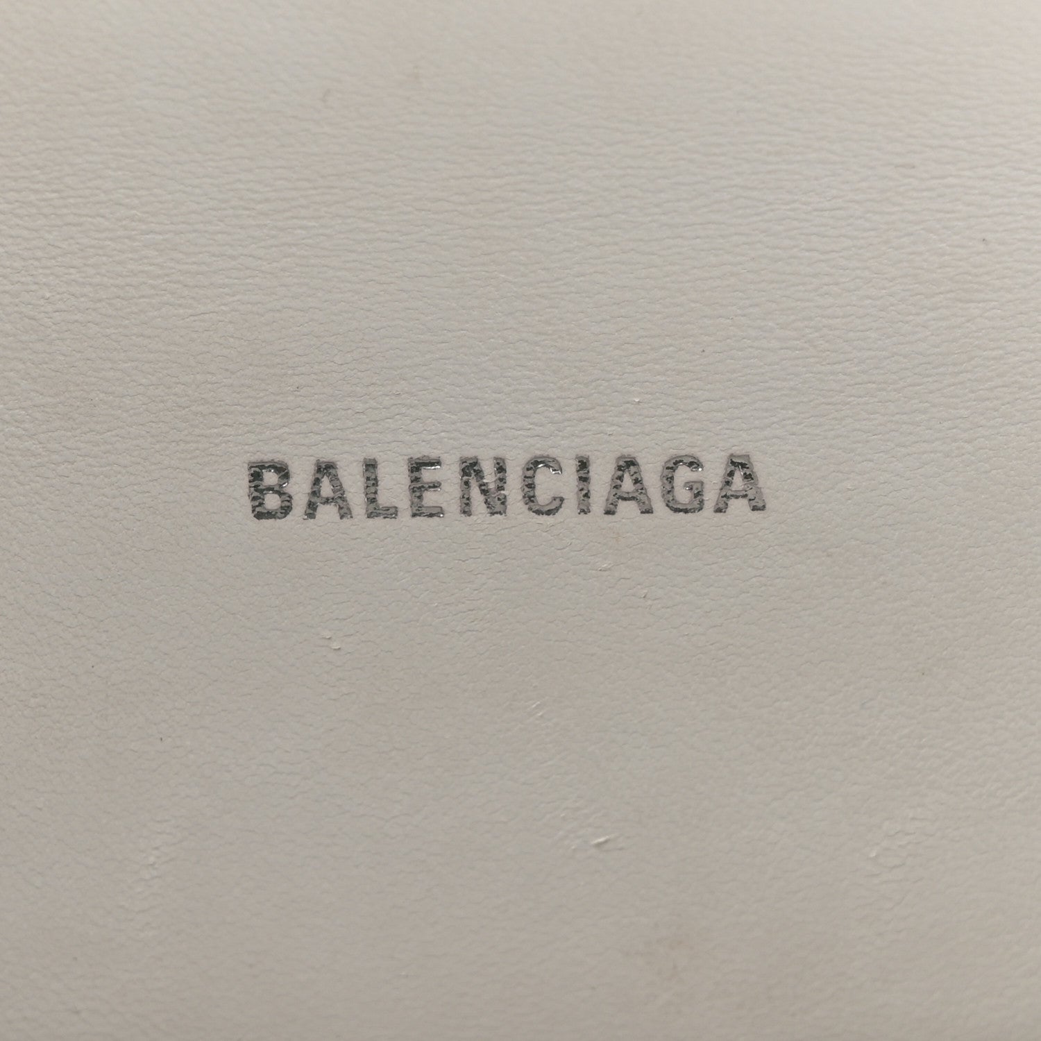Balenciaga Shiny Calfskin Crocodile Embossed Hourglass Top Handle Bag XS White 6 of 14