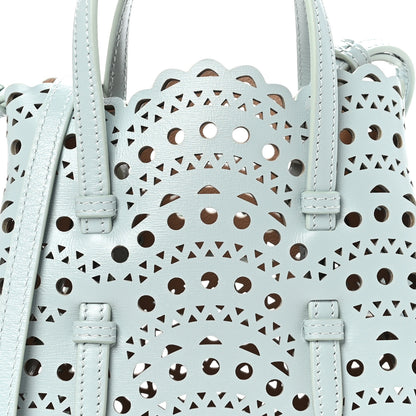 Alaia Calfskin Vienne Wave Mina 16 Bag Gris Vert 7 of 9