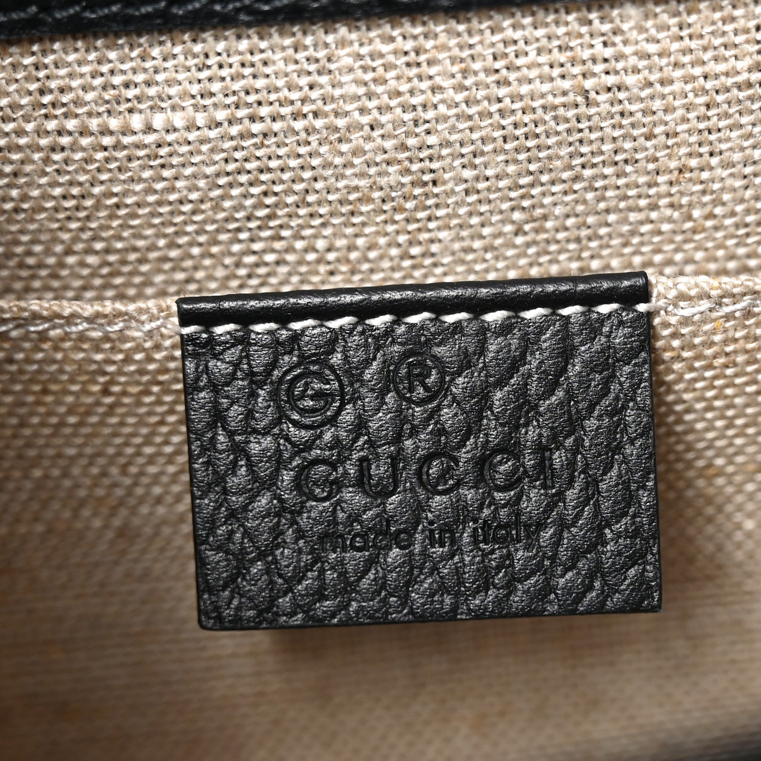 Gucci Dollar Calfskin Small Interlocking G Shoulder Bag Black Black 6 of 10