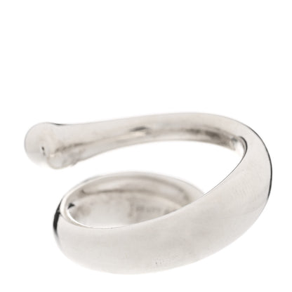 Tiffany Sterling Silver Elsa Peretti Teardrop Ring 51 5.75 3 of 6