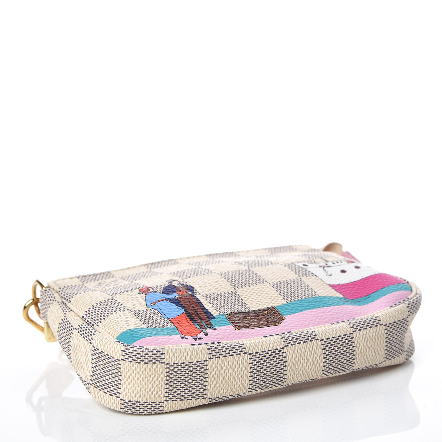 Damier Azur 2016 Christmas Animation Mini Pochette Accessories