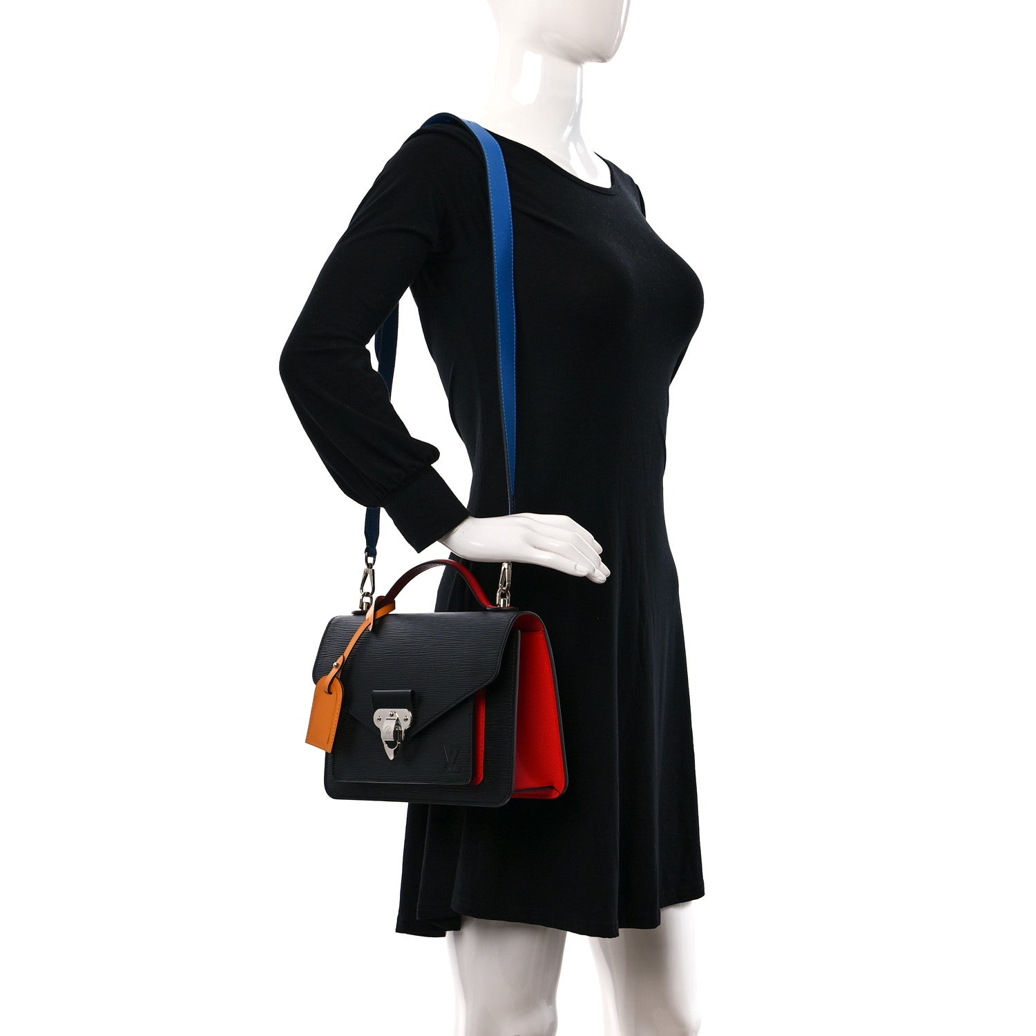 Louis Vuitton Epi Neo Monceau Black Coquelicot 3 of 8