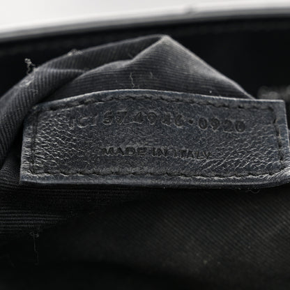 Saint Laurent Calfskin Y Quilted Monogram Medium Loulou Chain Satchel Black 8 of 11