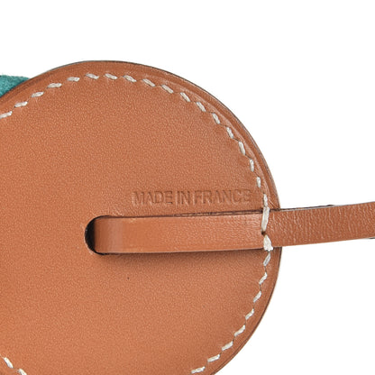 Hermes Vache Hunter Milo Lambskin Paddock Flot Bag Charm Bleu de Malte Bleu Izmir Lagon 3 of 5