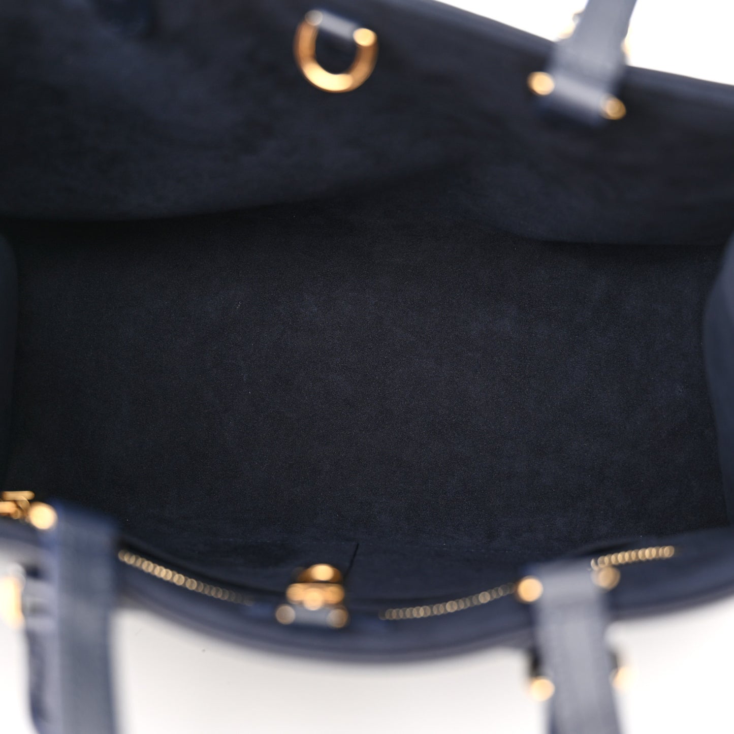 Grained Calfskin Nautical Onthego MM Navy Blue