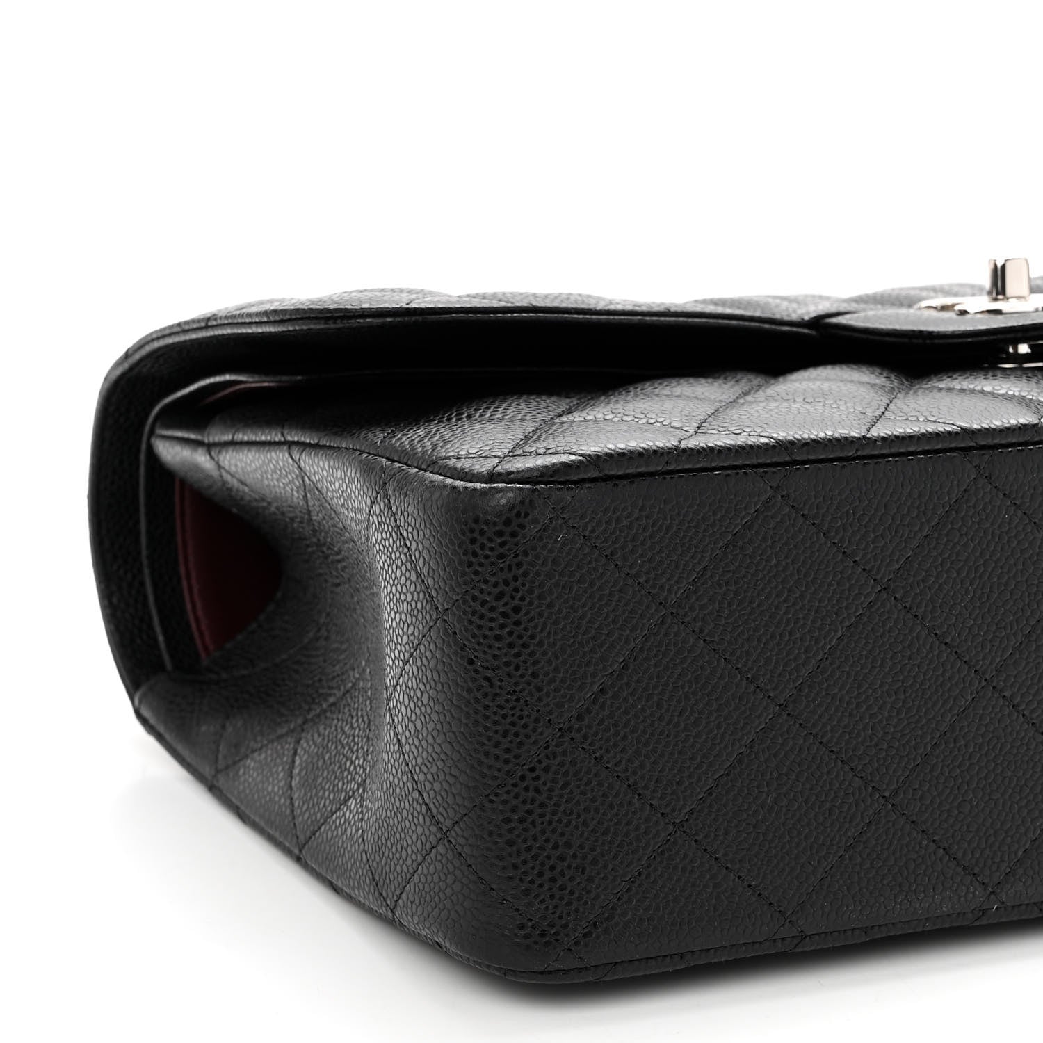 Chanel Caviar Quilted Jumbo Double Flap Black 8 of 9