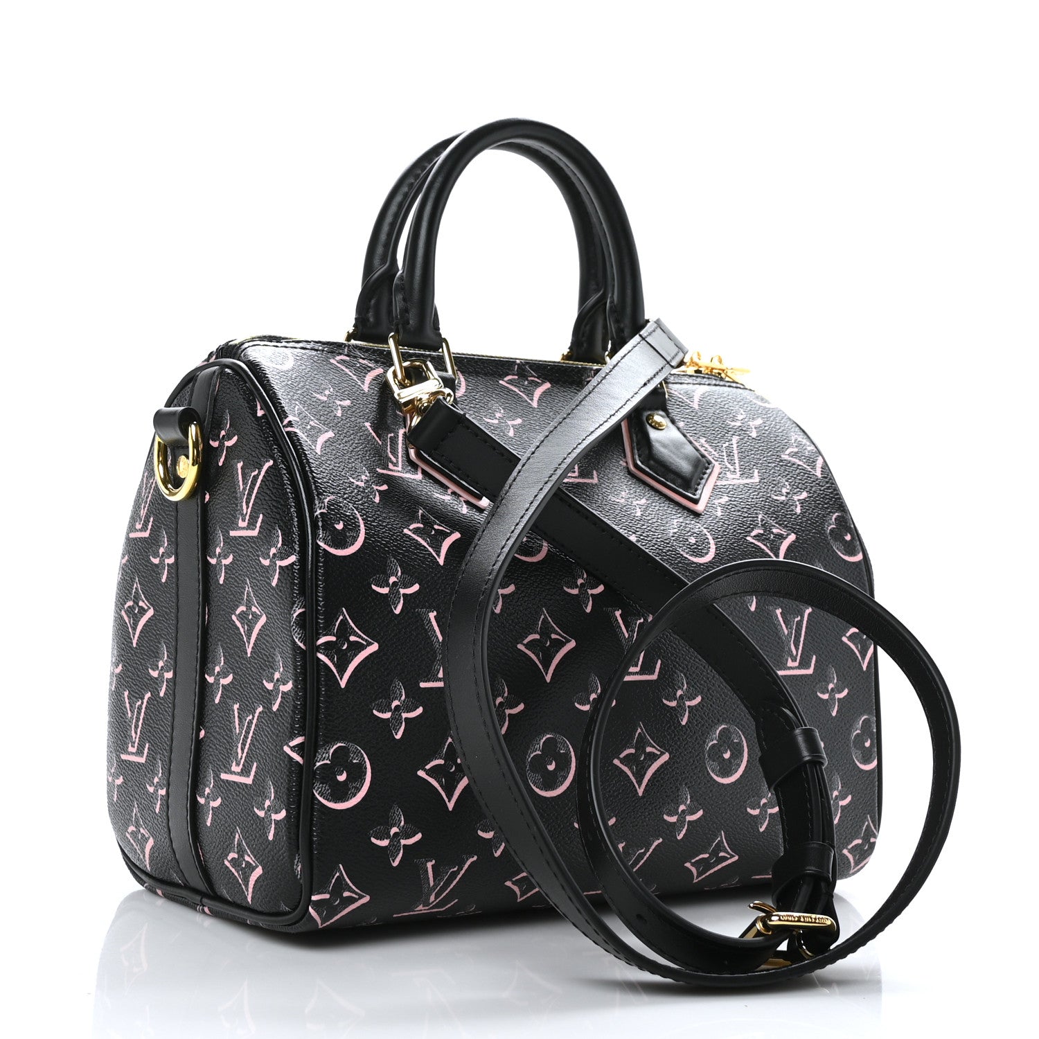 Louis Vuitton Monogram Fall for You Speedy Bandouliere 25 Black 3 of 8