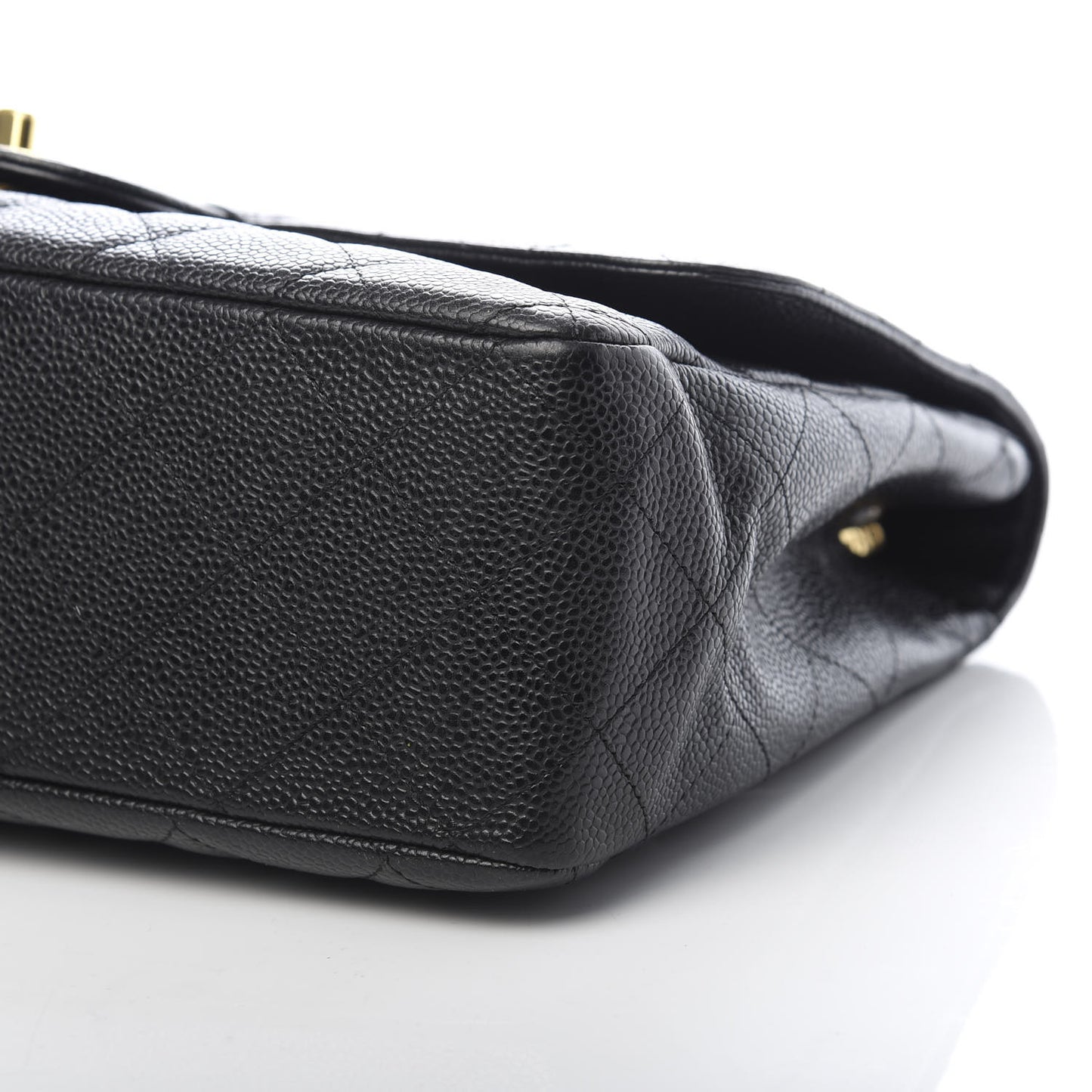 Caviar Quilted Jumbo Single Flap Black