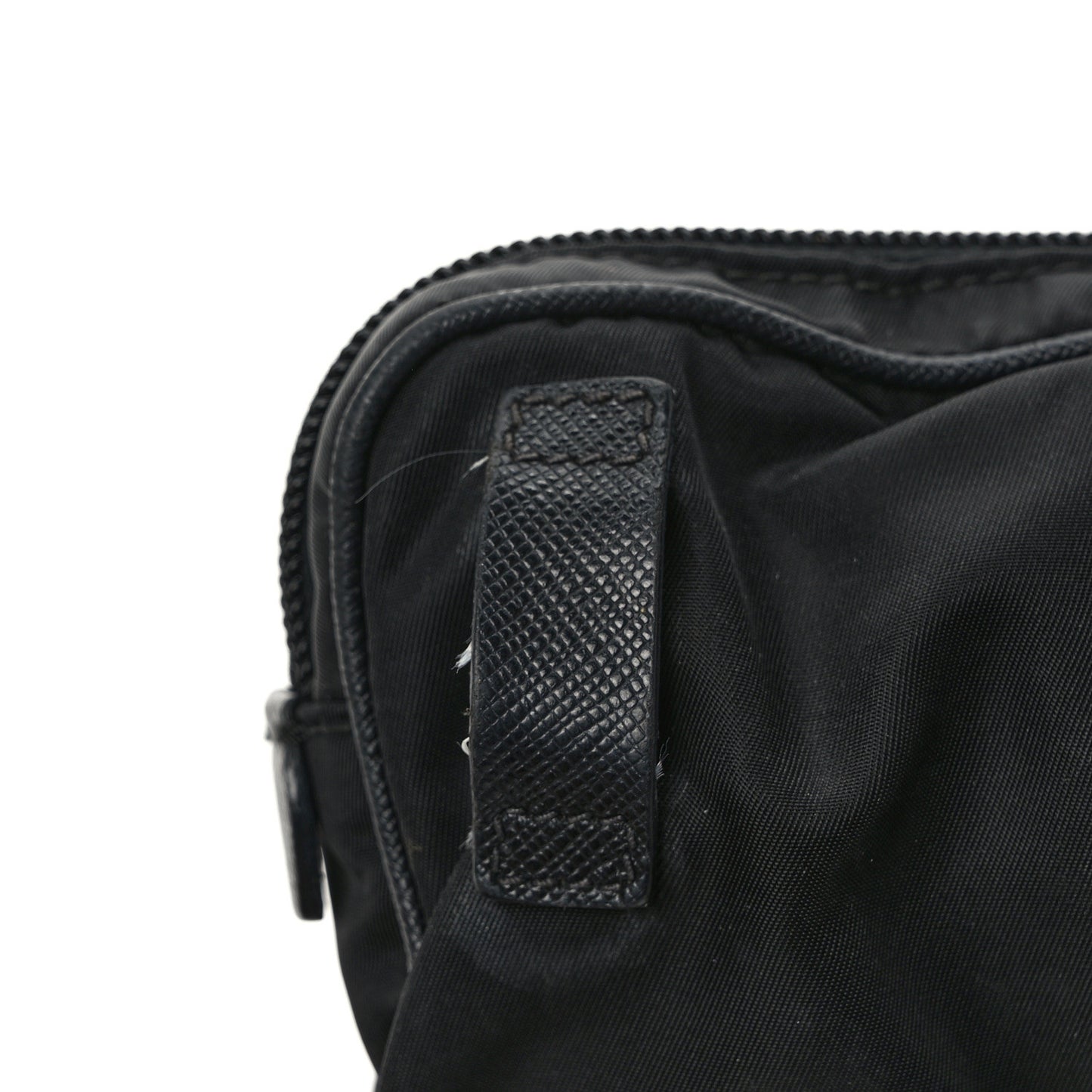 Tessuto Nylon Saffiano Belt Bag Black